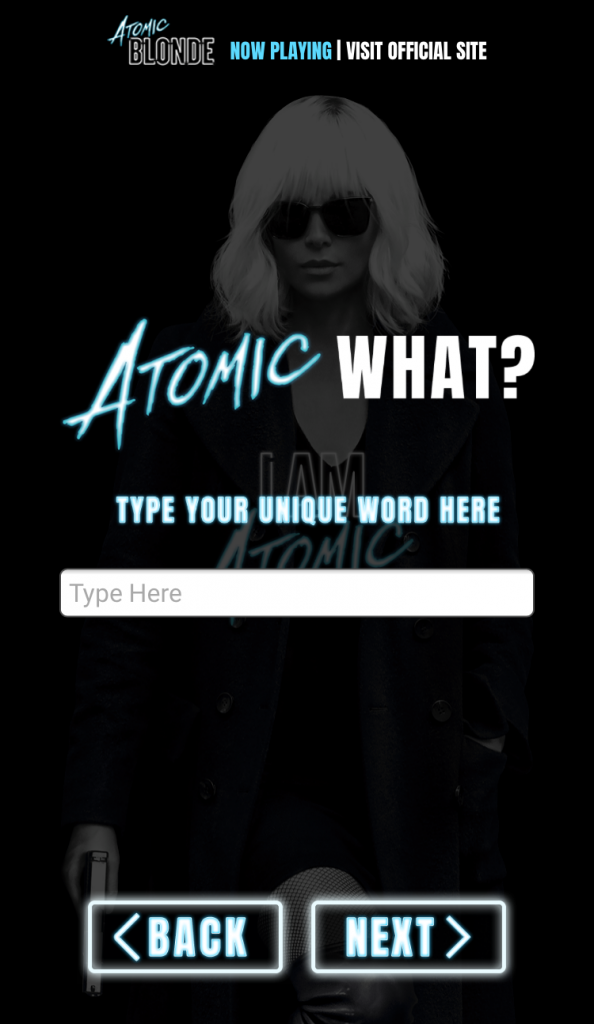 Atomic Blonde Movie Poster add text field