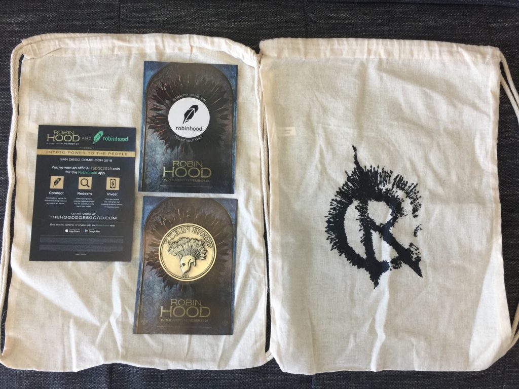 Robin Hood crypto currency promo kit